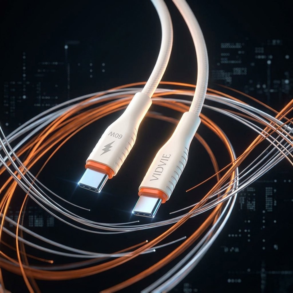 CABLE VIDVIE CB4050C TYPE-C TO TYPE C 60W